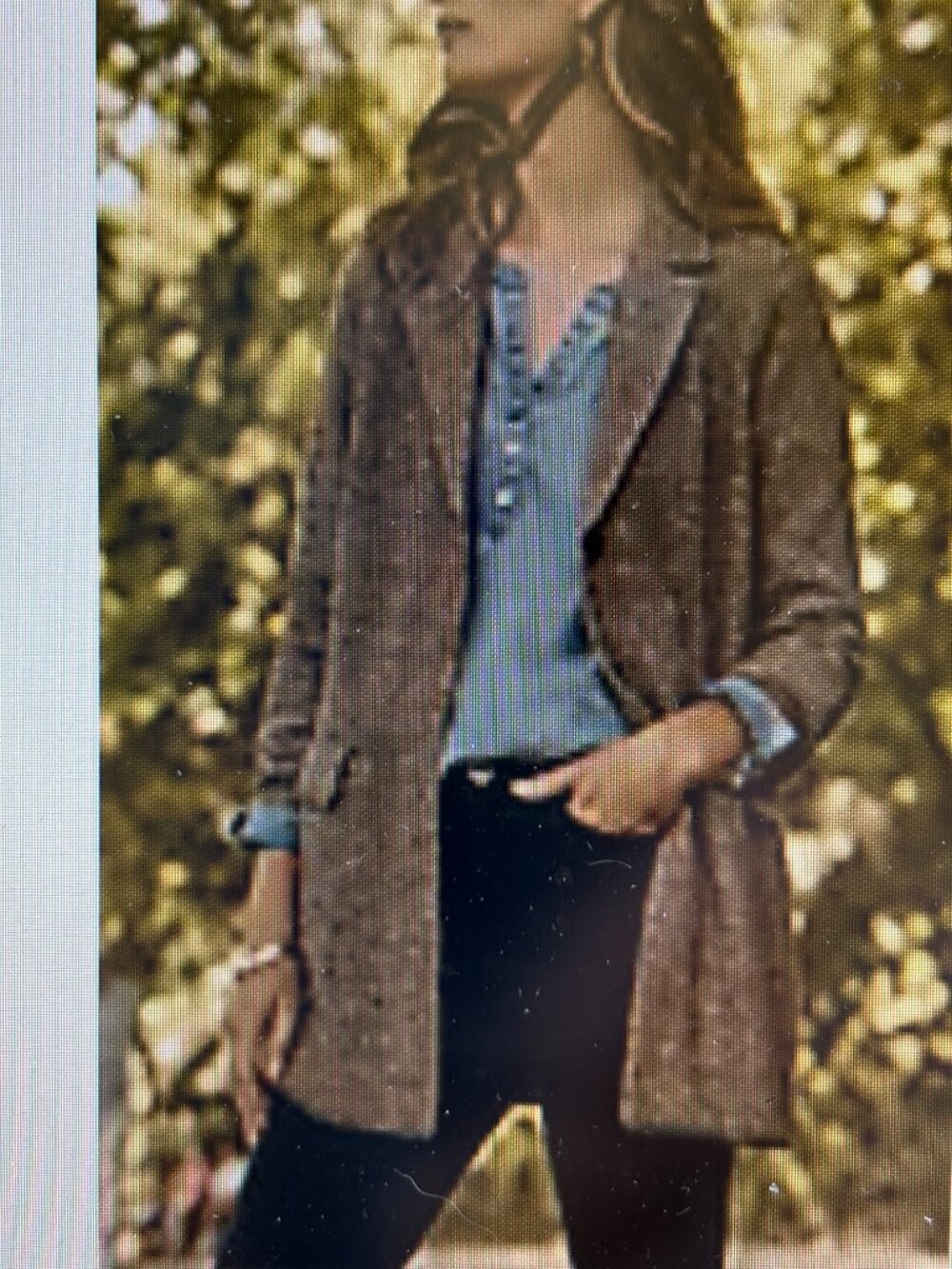 NWOT J. Jill  Tweed Textured Maple Sugar Multi  Sweater Jacket  Sz L - Picture 7 of 7
